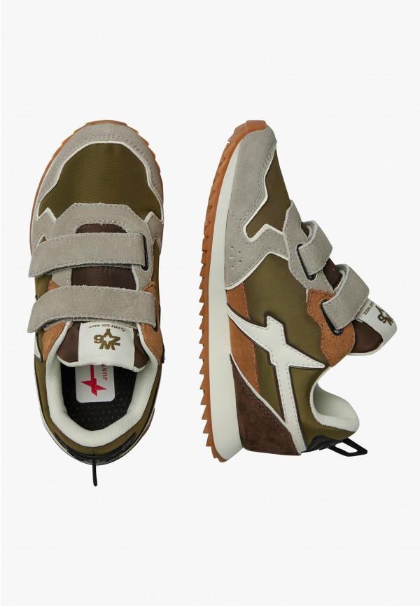 W6yz Sneakers in tessuto tecnico e suede Tortora -JET VL-J I Più Venduti