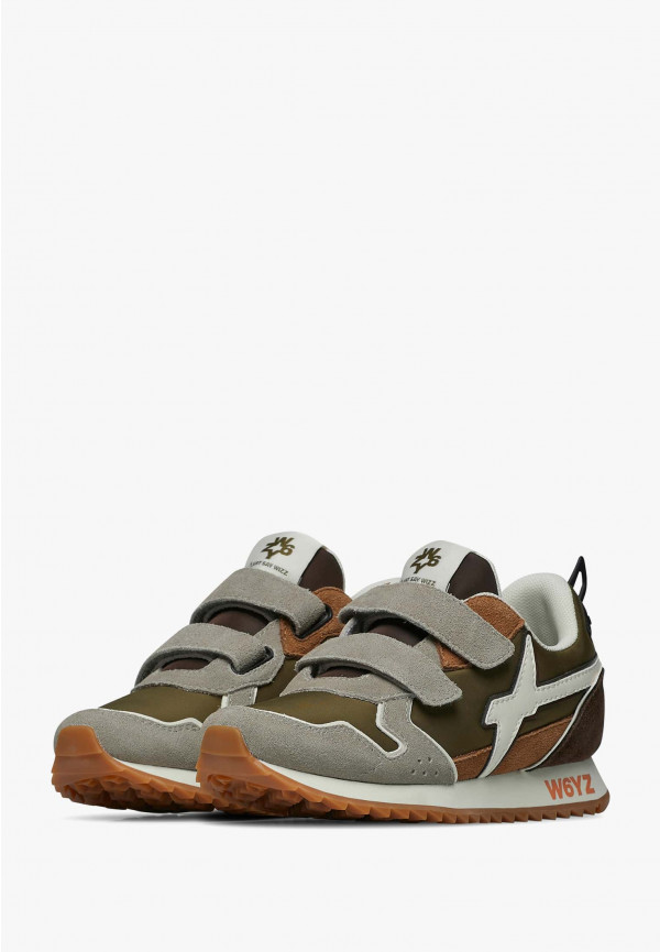 W6yz Sneakers in tessuto tecnico e suede Tortora -JET VL-J I Più Venduti