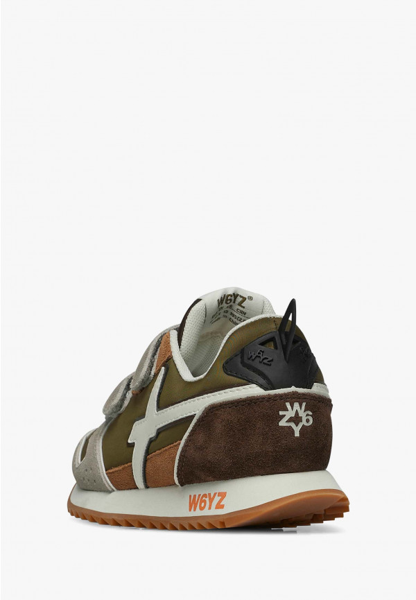 W6yz Sneakers in tessuto tecnico e suede Tortora -JET VL-J I Più Venduti