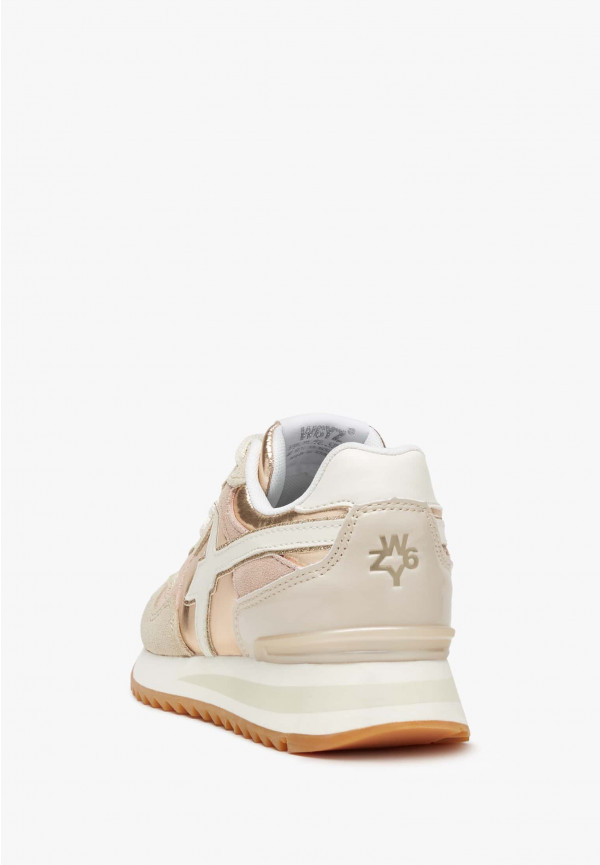 W6yz Sneakers in suede e tessuto tecnico Beige -YAK-J Vendite Flash