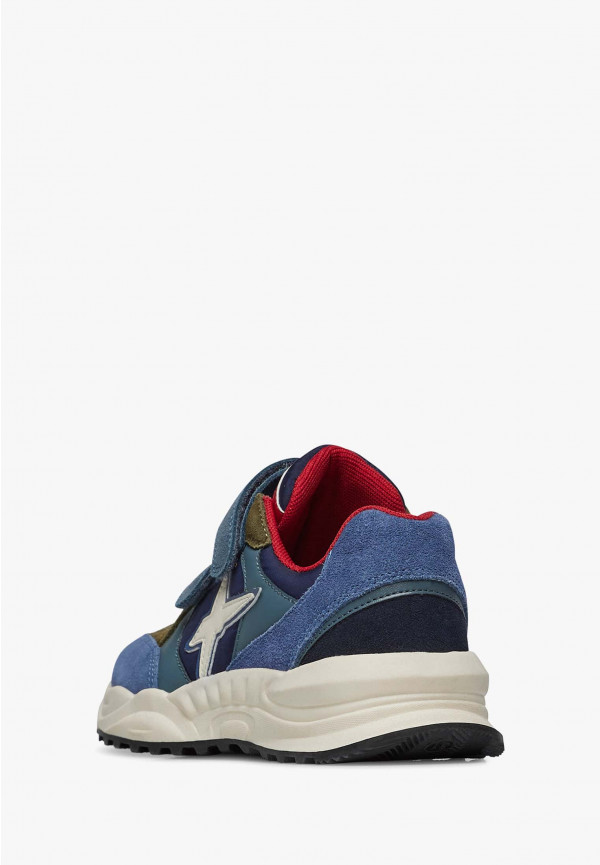 W6yz Sneakers in suede e tessuto tecnico Navy -CHEWINGUM JUNIOR VL Moda
