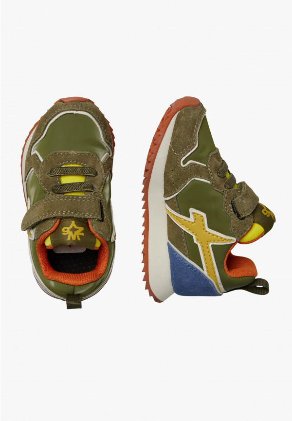 W6yz Sneakers in suede e tessuto tecnico Militare -JET-BABY 2025