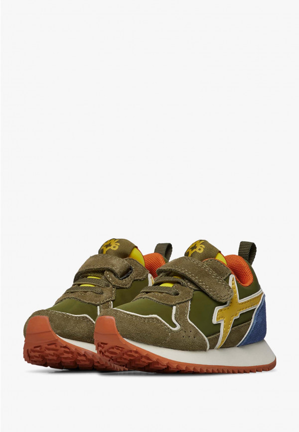 W6yz Sneakers in suede e tessuto tecnico Militare -JET-BABY 2025