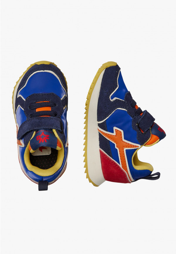 W6yz Sneakers in suede e tessuto tecnico Nero -JET-BABY Italy