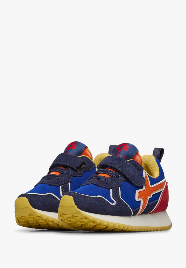 W6yz Sneakers in suede e tessuto tecnico Nero -JET-BABY Italy