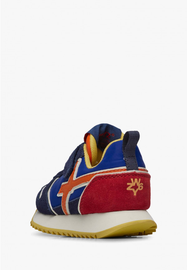 W6yz Sneakers in suede e tessuto tecnico Nero -JET-BABY Italy