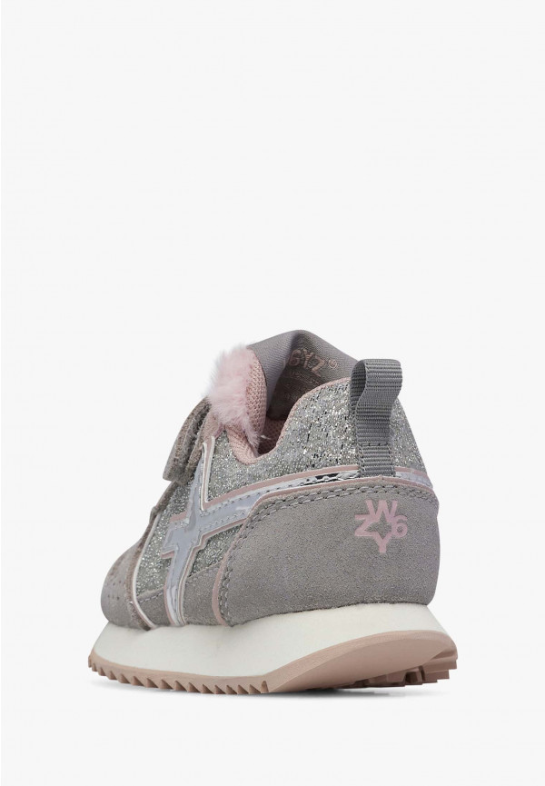 W6yz Sneaker in tessuto tecnico e suede Argento -JET-BABY Italia