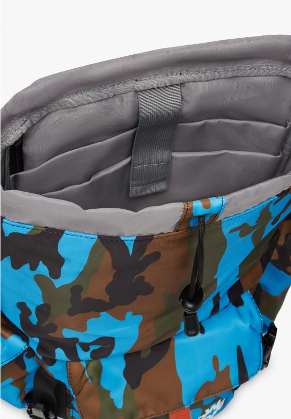 W6yz Zaino con stampa camouflage Azzurro -BOOST In Linea