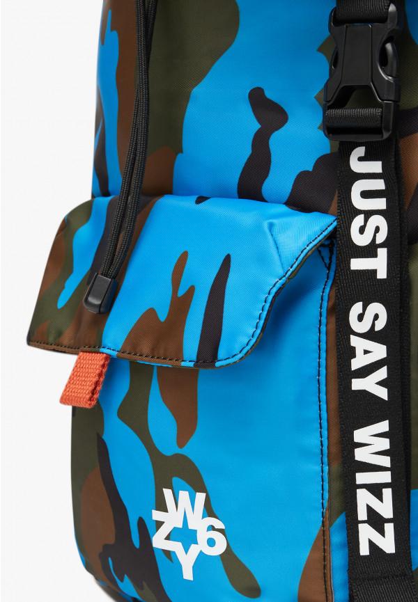 W6yz Zaino con stampa camouflage Azzurro -BOOST In Linea