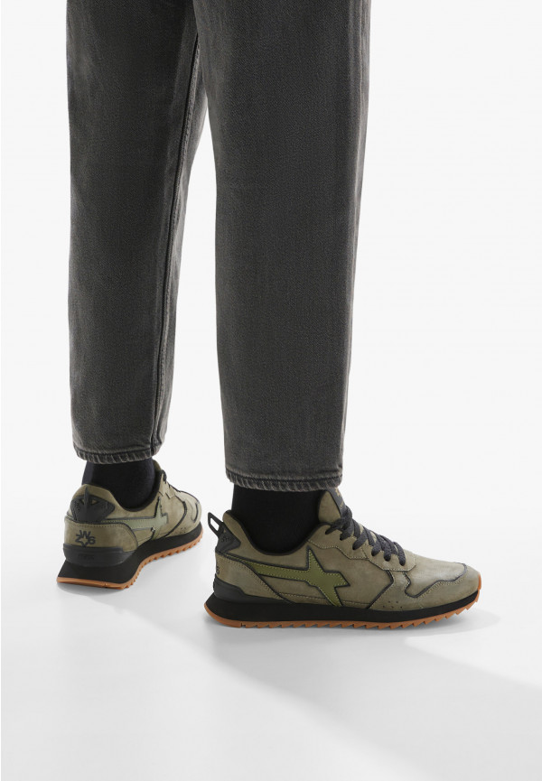 W6yz Sneakers in suede Militare -JET-M Nuovo
