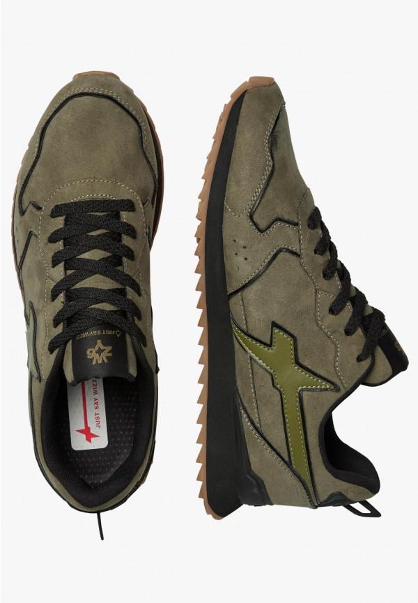 W6yz Sneakers in suede Militare -JET-M Nuovo