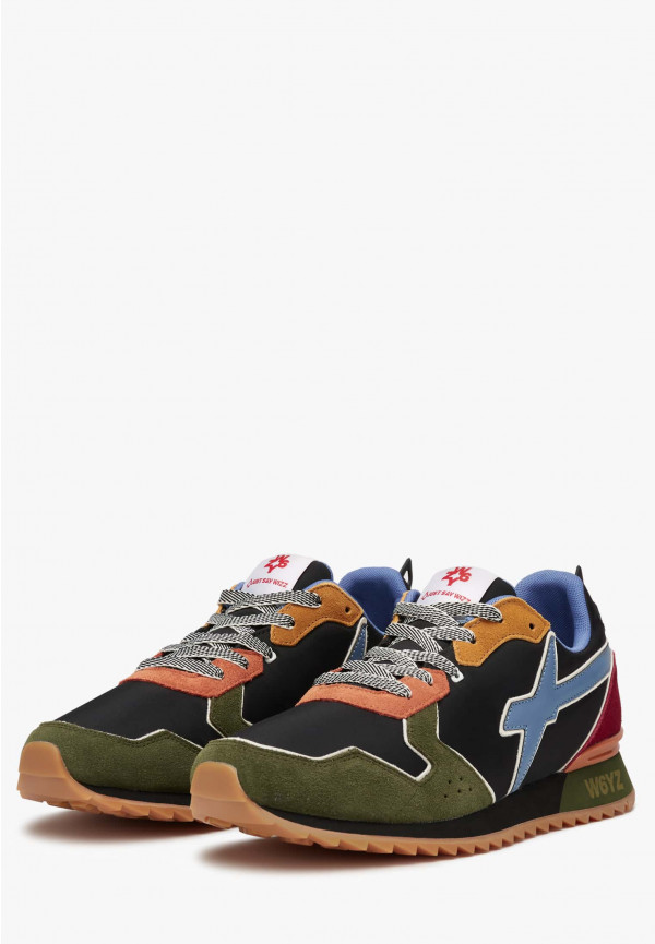 W6yz Sneakers in tessuto tecnico e suede Militare -JET-M Qualità