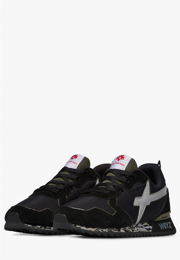 W6yz Sneakers in tessuto tecnico e suede Nero -JET-M Promozione