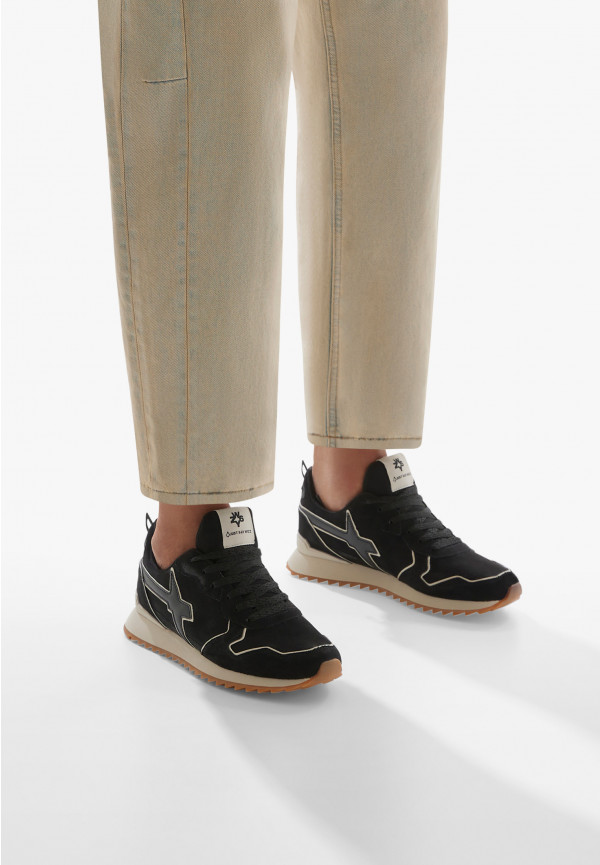 W6yz Sneakers in suede Nero -JET-M Spedizione Gratuita