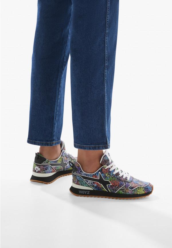 W6yz Sneakers in ecopelle Nero -JET-M Pezzi Unici