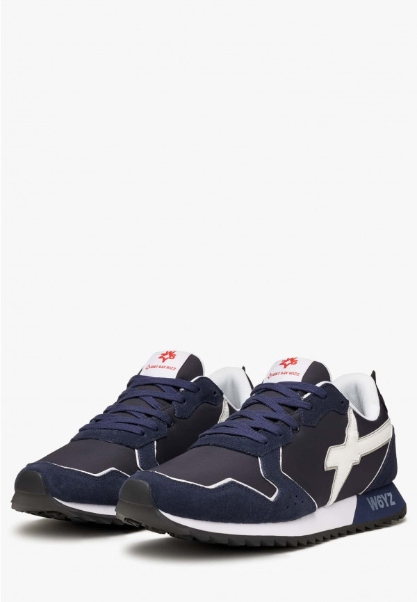 W6yz Sneakers in tessuto tecnico e suede Blu -JET-M Soddisfazione Garantita
