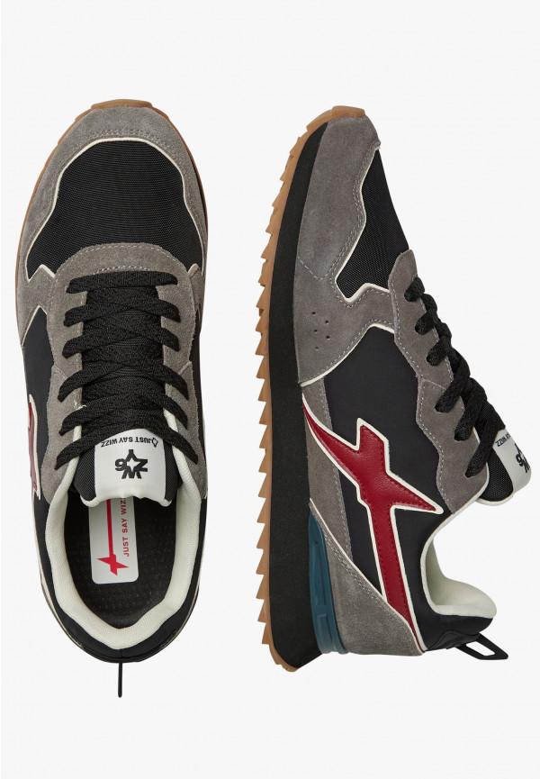 W6yz Sneakers in tessuto tecnico e suede Antracite -JET-M Spedizione Gratuita