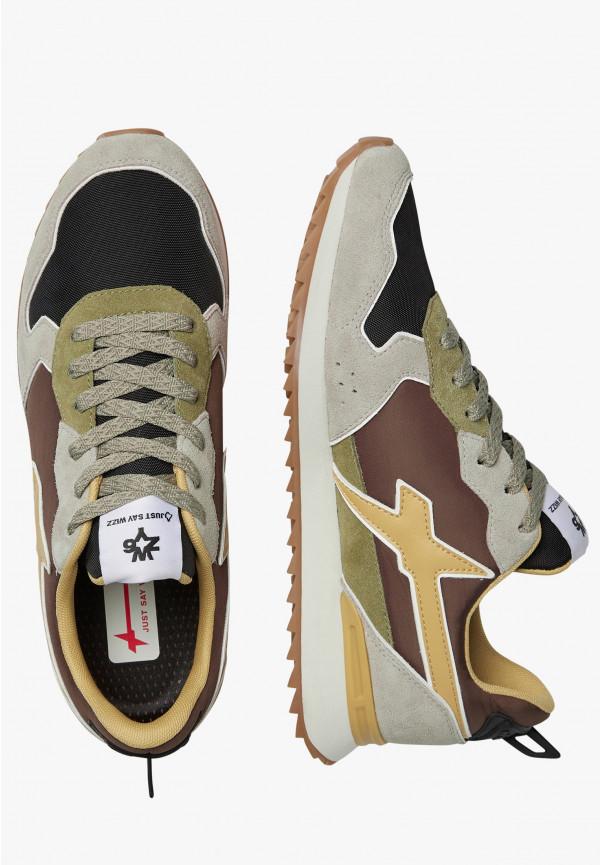 W6yz Sneakers in tessuto tecnico e suede Tortora -JET-M Negozi Online
