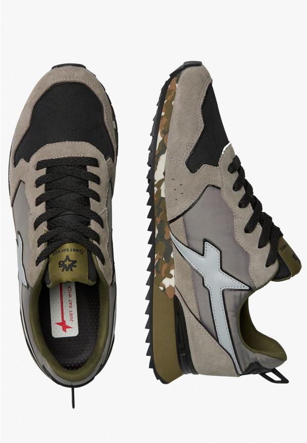 W6yz Sneakers in tessuto tecnico e suede Grigio-Nero -JET-M Acquista Ora