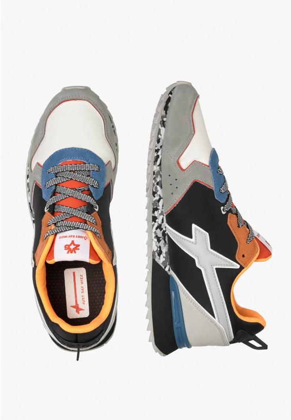 W6yz Sneakers in tessuto tecnico e suede Nero -JET-M Consegna Veloce