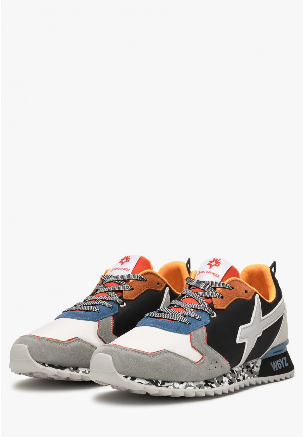 W6yz Sneakers in tessuto tecnico e suede Nero -JET-M Consegna Veloce