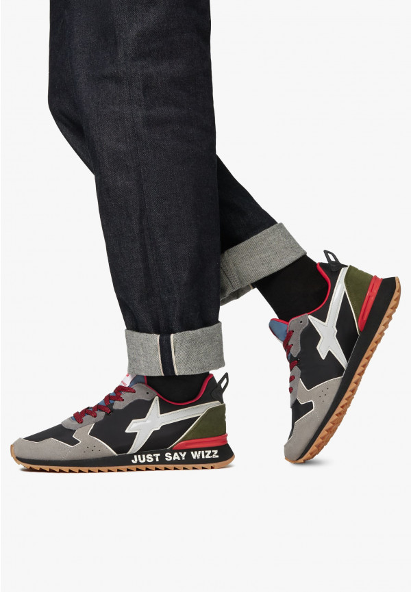 W6yz Sneakers in tessuto tecnico e suede Grigio -JET-M Promozione Limitata
