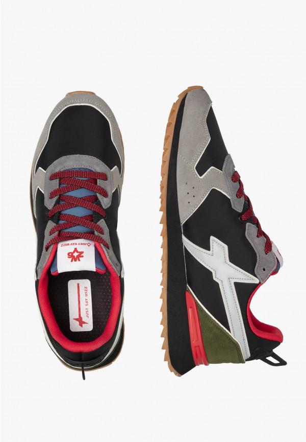 W6yz Sneakers in tessuto tecnico e suede Grigio -JET-M Promozione Limitata