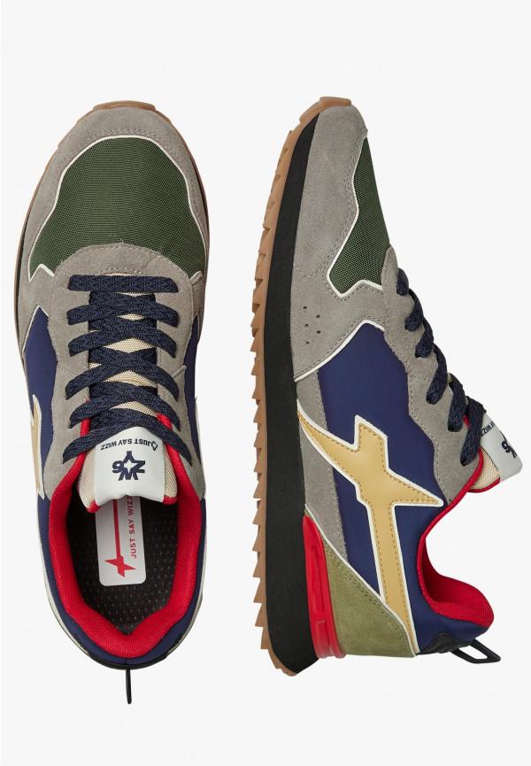 W6yz Sneakers in tessuto tecnico e suede Grigio-Blu -JET-M Fino Al -60%