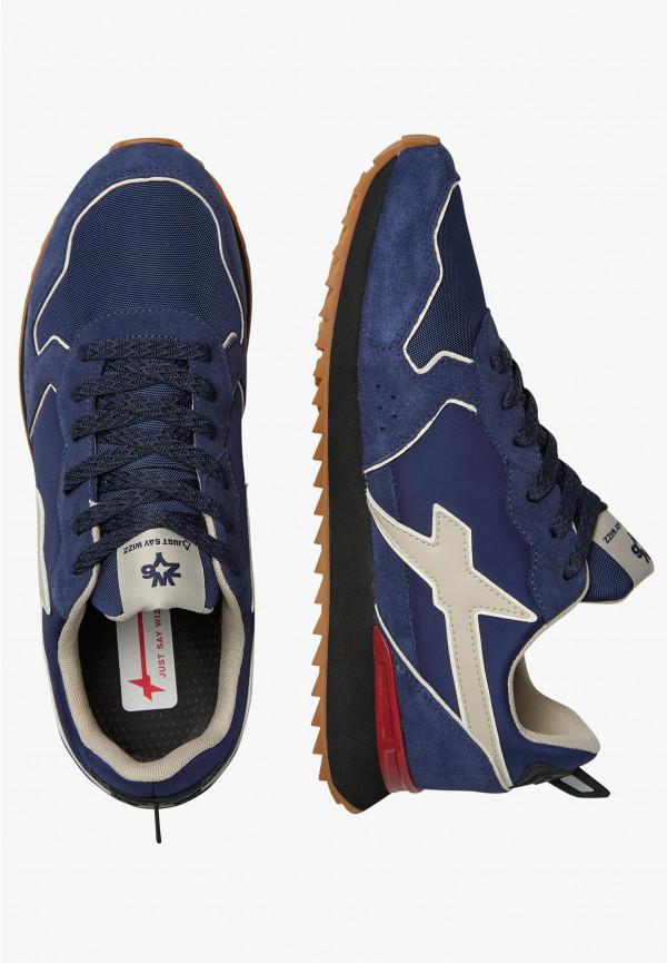 W6yz Sneakers in tessuto tecnico e suede Navy -JET-M Prezzo Ridotto
