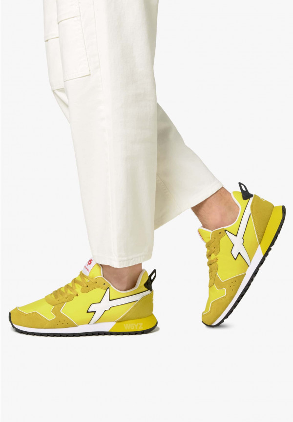W6yz Sneakers in tessuto tecnico e suede Giallo -JET-M Convenienza