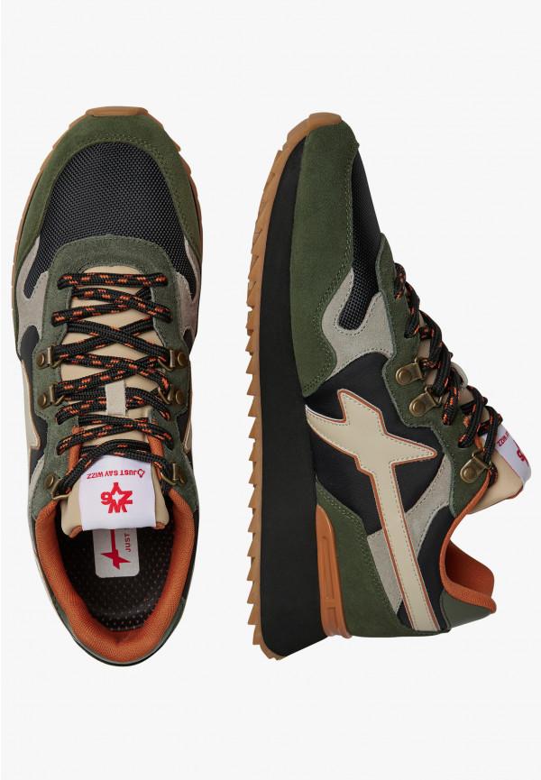 W6yz Sneakers in suede e tessuto tecnico Militare -YAK-M Economico