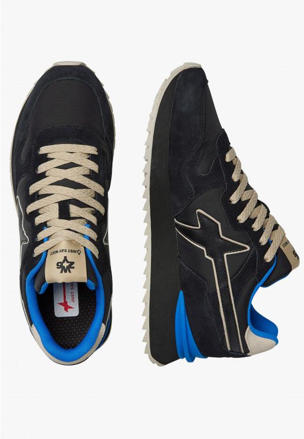 W6yz Sneakers in tessuto tecnico e suede Nero -YAK-M Outlet