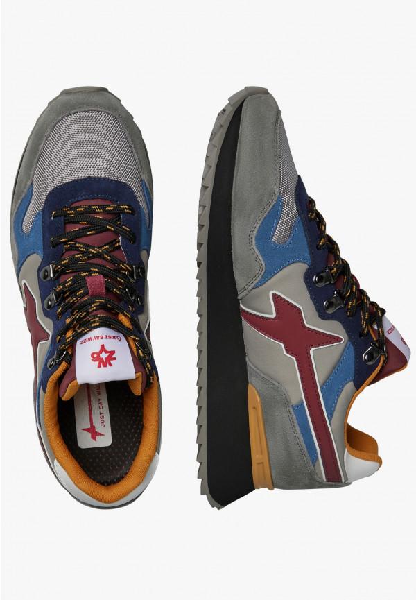 W6yz Sneakers in suede e tessuto tecnico Antracite -YAK-M In Vendita