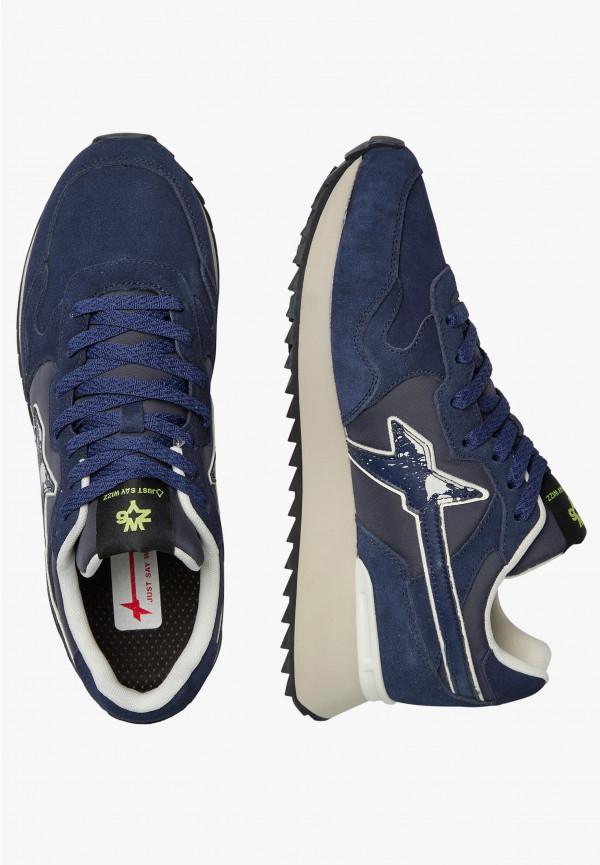 W6yz Sneakers in tessuto tecnico e suede Navy -YAK-M Vendita Economica