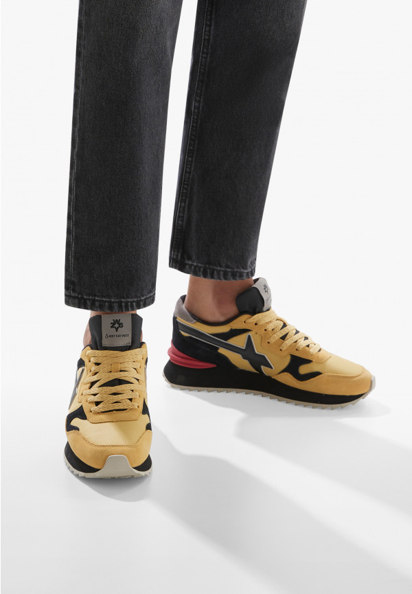 W6yz Sneakers in tessuto tecnico e suede Zucca -YAK-M I Più Venduti