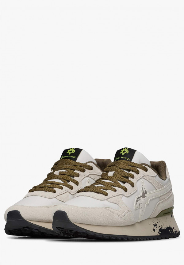 W6yz Sneakers in tessuto tecnico e suede Bianco -YAK-M Vendite Flash