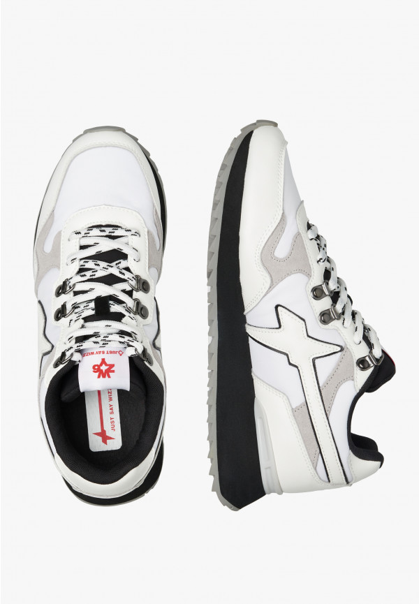 W6yz Sneakers in ecopelle e tessuto tecnico Bianco -YAK-M In Saldo