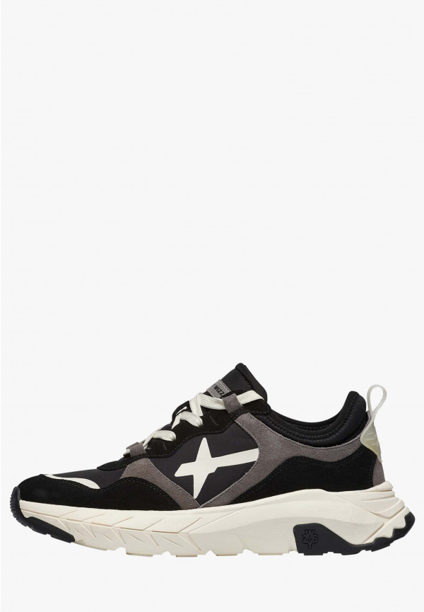 W6yz Sneakers in suede e tessuto tecnico Nero -NEXT-M