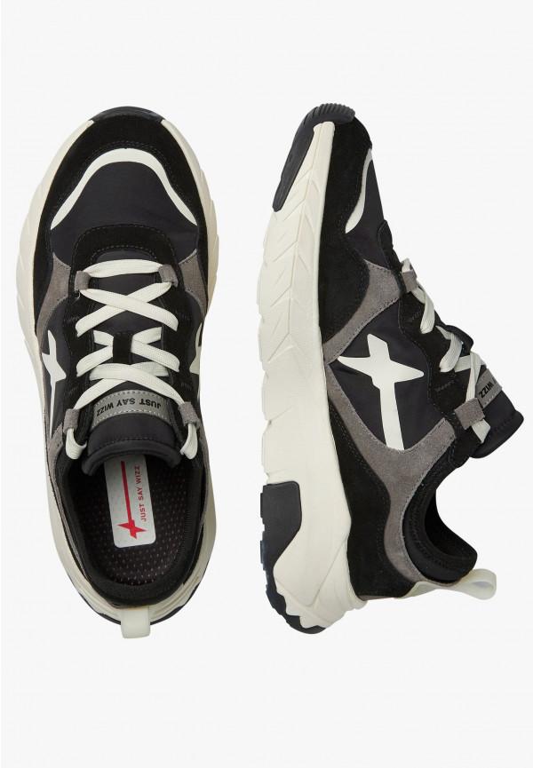 W6yz Sneakers in suede e tessuto tecnico Nero -NEXT-M Italia
