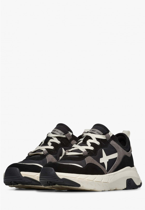 W6yz Sneakers in suede e tessuto tecnico Nero -NEXT-M Italia