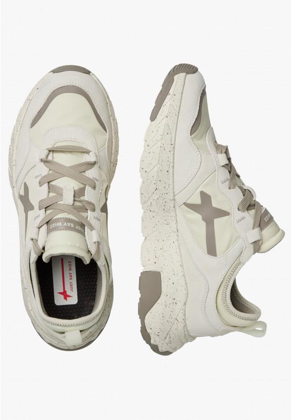 W6yz Sneakers in suede e tessuto tecnico Bianco panna -NEXT-M In Linea