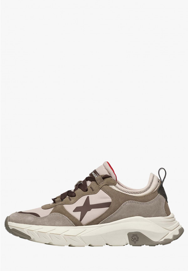W6yz Sneakers in suede e tessuto tecnico Tortora -NEXT-M