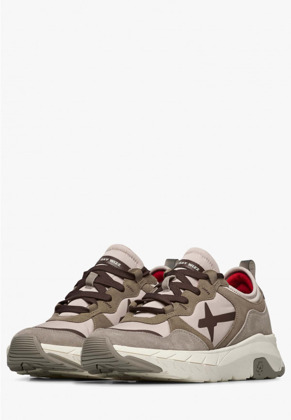 W6yz Sneakers in suede e tessuto tecnico Tortora -NEXT-M Nuovo
