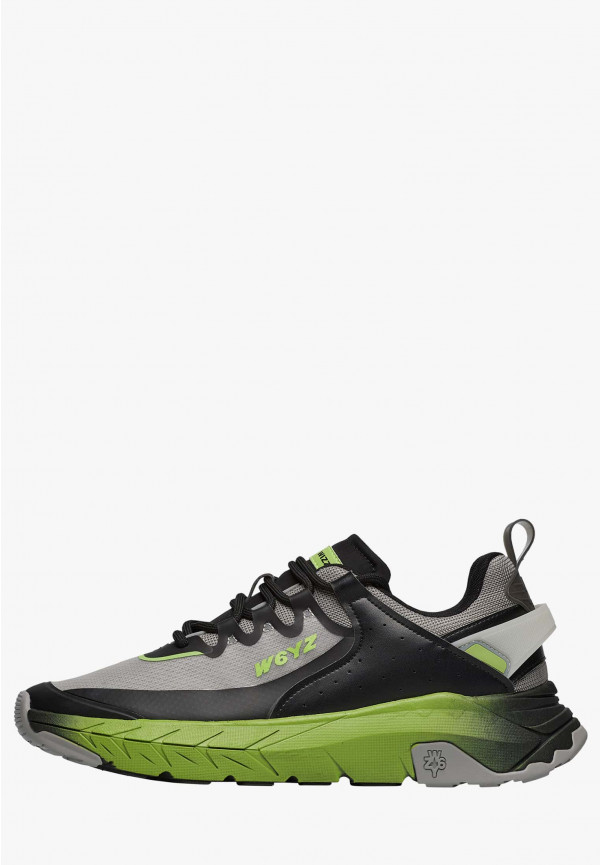 W6yz Sneakers in ecopelle e tessuto tecnico Grigio -WILL-M