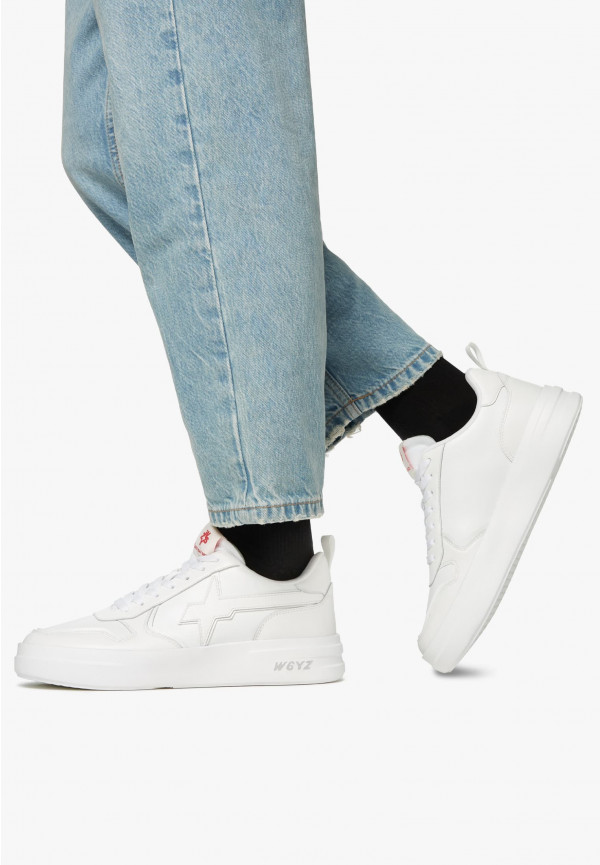 W6yz Sneakers in pelle Bianco -BOND-UNI Soddisfazione Garantita