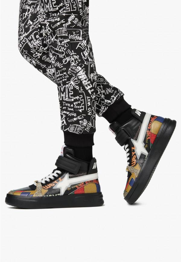 W6yz Sneakers alla caviglia in pelle Nero -Q-UNI Promozione Limitata