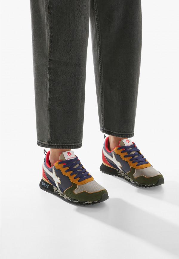 W6yz Sneakers in tessuto tecnico e suede Verde oliva -JET-M Fino Al -60%