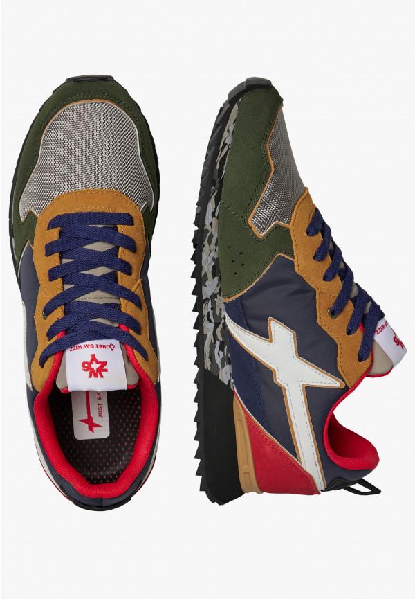 W6yz Sneakers in tessuto tecnico e suede Verde oliva -JET-M Fino Al -60%