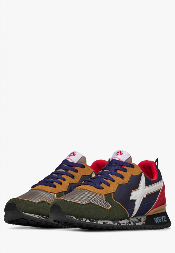 W6yz Sneakers in tessuto tecnico e suede Verde oliva -JET-M Fino Al -60%