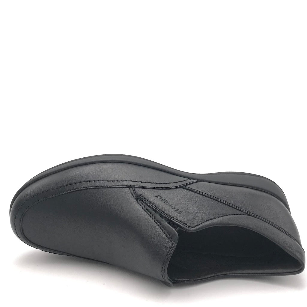 Zulian Calzature Scarpa Season in nappa nera Vendita Calda